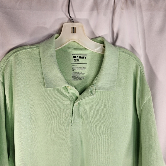Old Navy Green Short Sleeve Two Button Polo Shirt Size XLarge - Picture 3 of 6